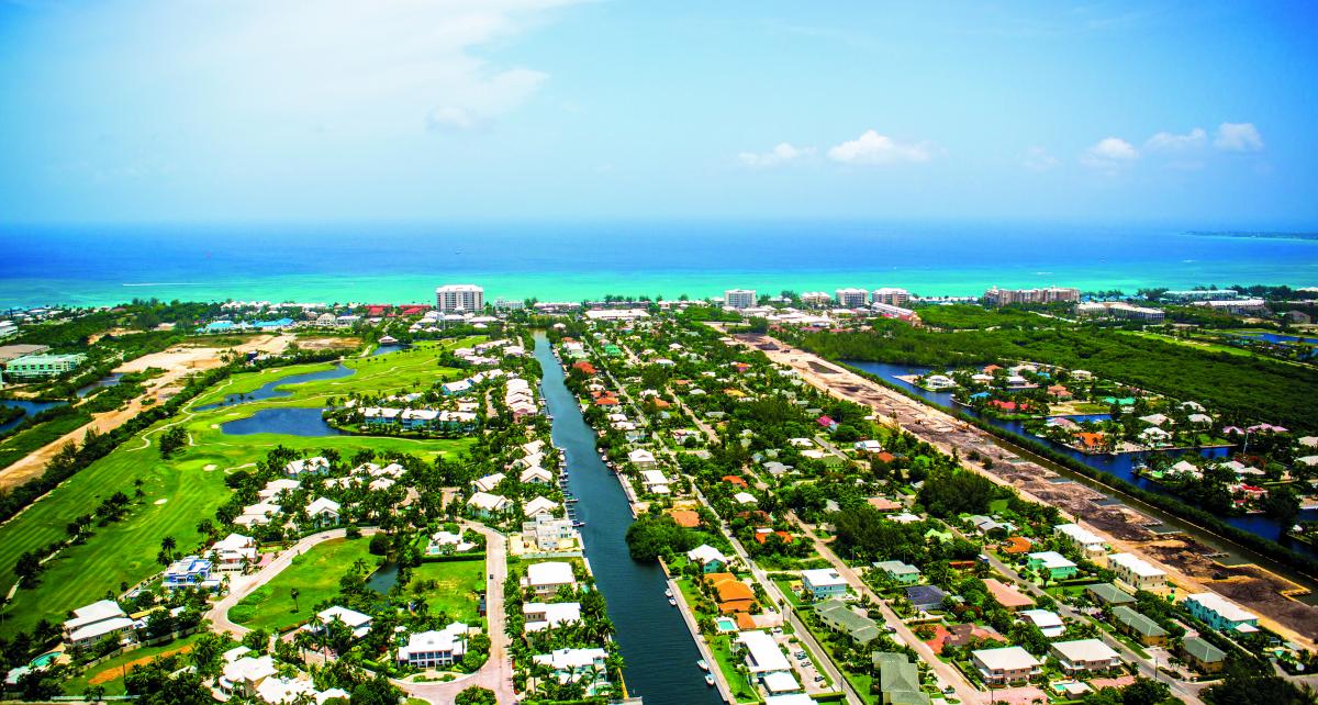Cayman Island Aerial View