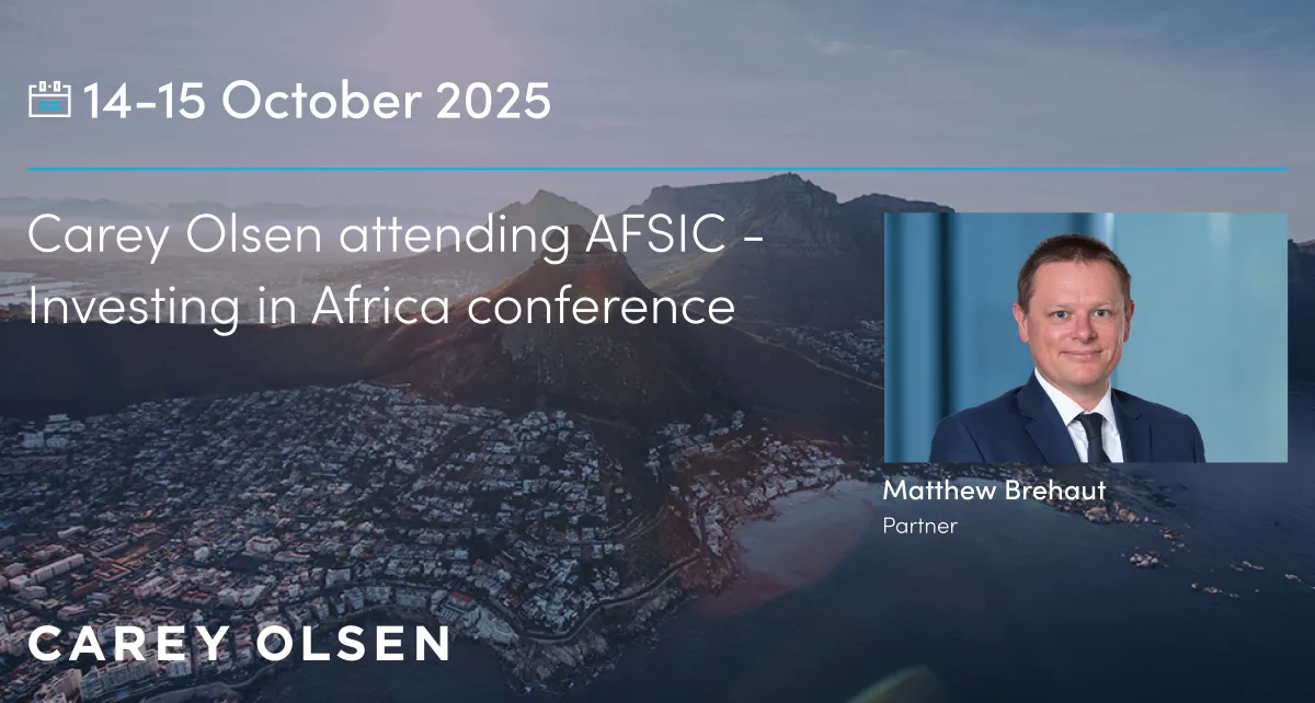 Carey Olsen attending AFSIC - Investing in Africa conference 