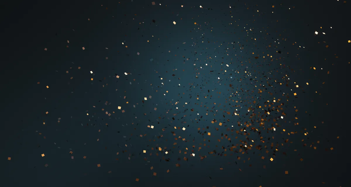 Blue glitter