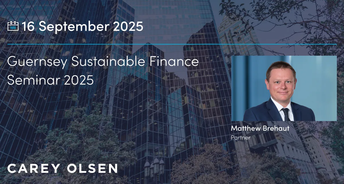Guernsey Sustainable Finance Seminar 2025