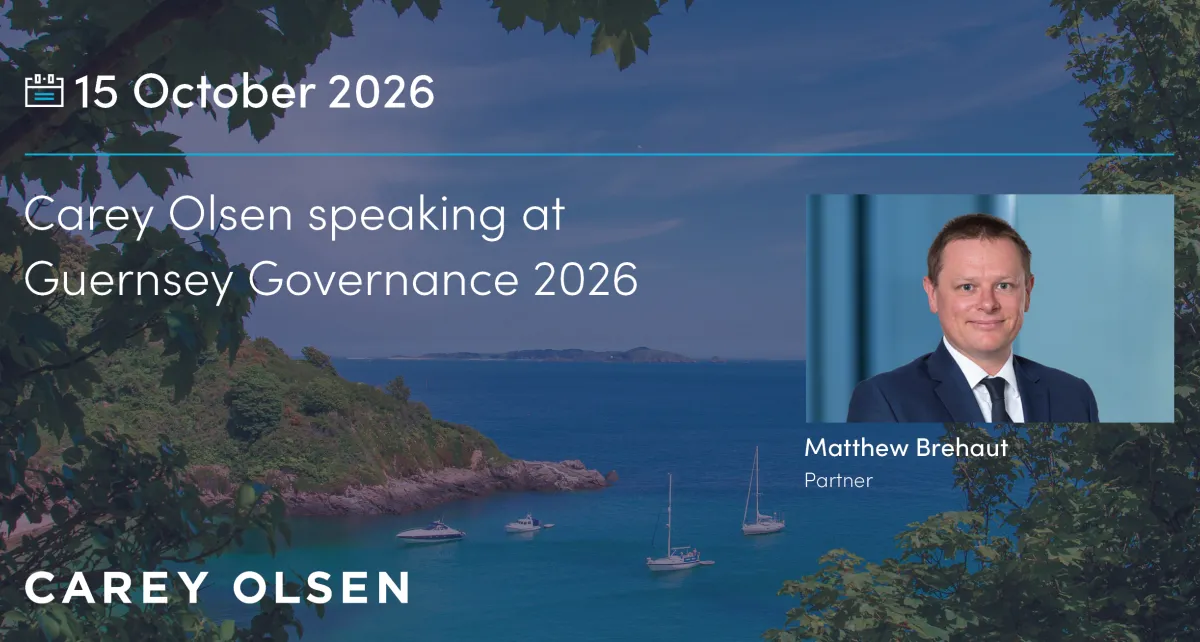 Carey Olsen speaking at Guernsey Governance 2026