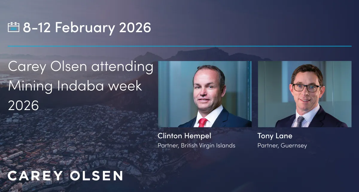 Carey Olsen attending Mining Indaba week 2026 Carey Olsen attending Mining Indaba week 2026