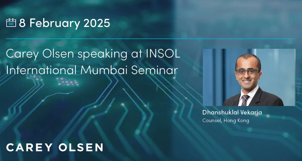 Carey Olsen speaking at INSOL International Mumbai Seminar