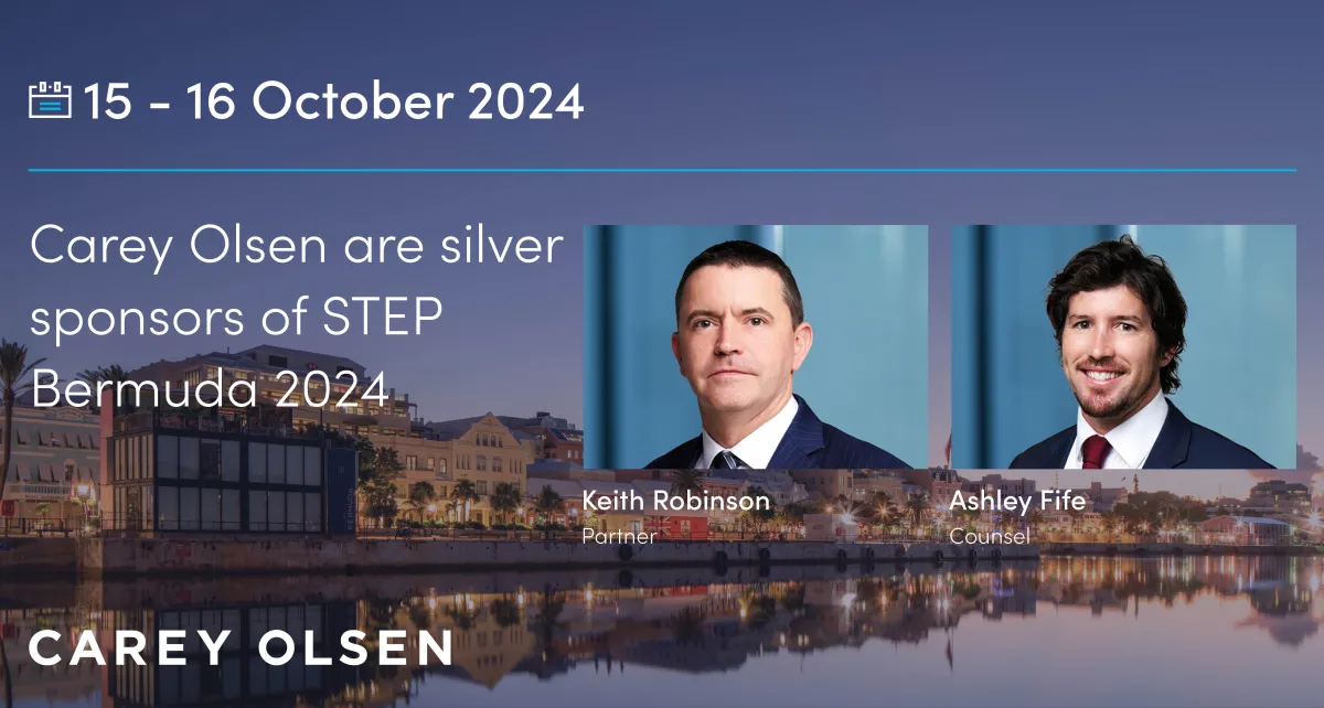 Carey Olsen are silver sponsors of STEP Bermuda Conference 2024