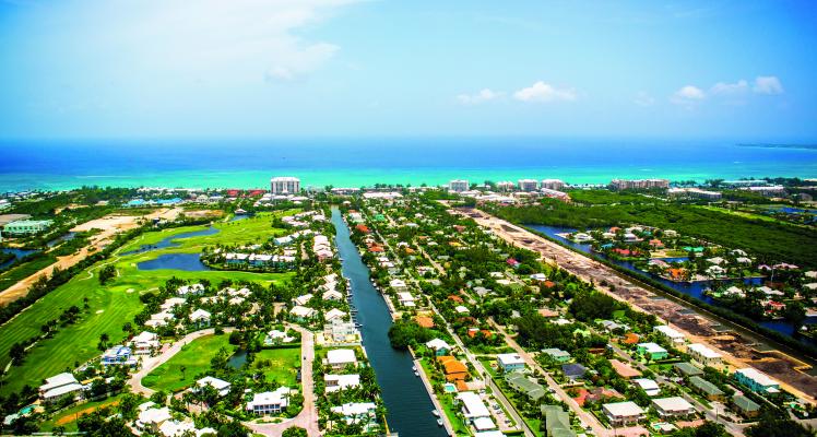Cayman Island Aerial View