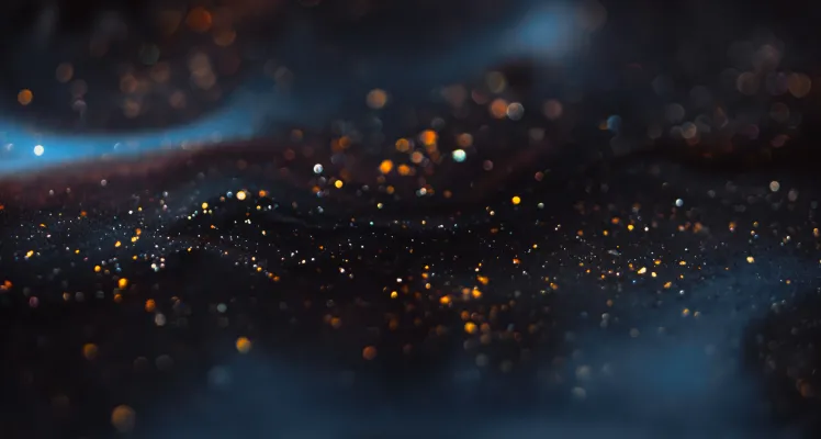 Blue glitter