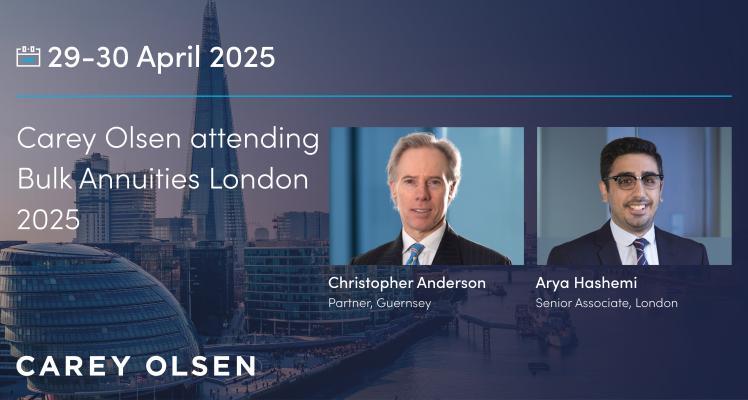 Carey Olsen attending Bulk Annuities London 2025