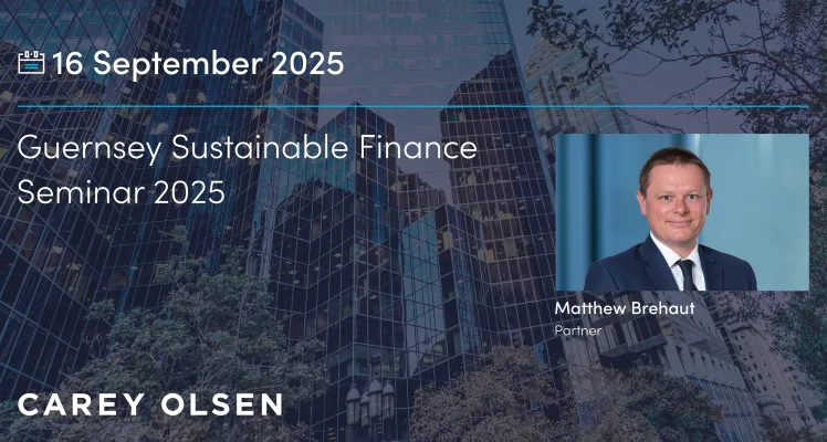 Guernsey Sustainable Finance Seminar 2025