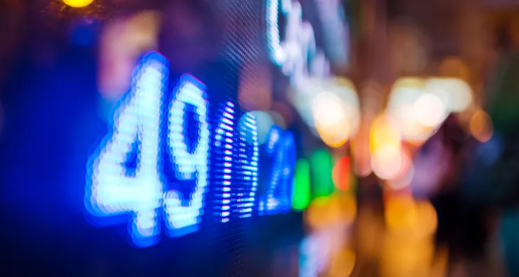 Pixilated numbers image