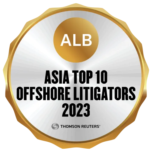 ALB Badge 2023 - Top 10 Offshore Litigators