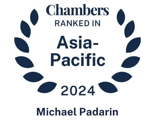 Michael Padarin ranked in Chambers Asia 2024