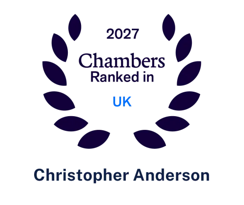 Christopher Anderson - Ranked in Chambers UK 2027