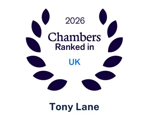Chambers Top Ranked UK - Tony Lane