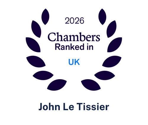 Chambers Top Ranked UK - John Le Tissier
